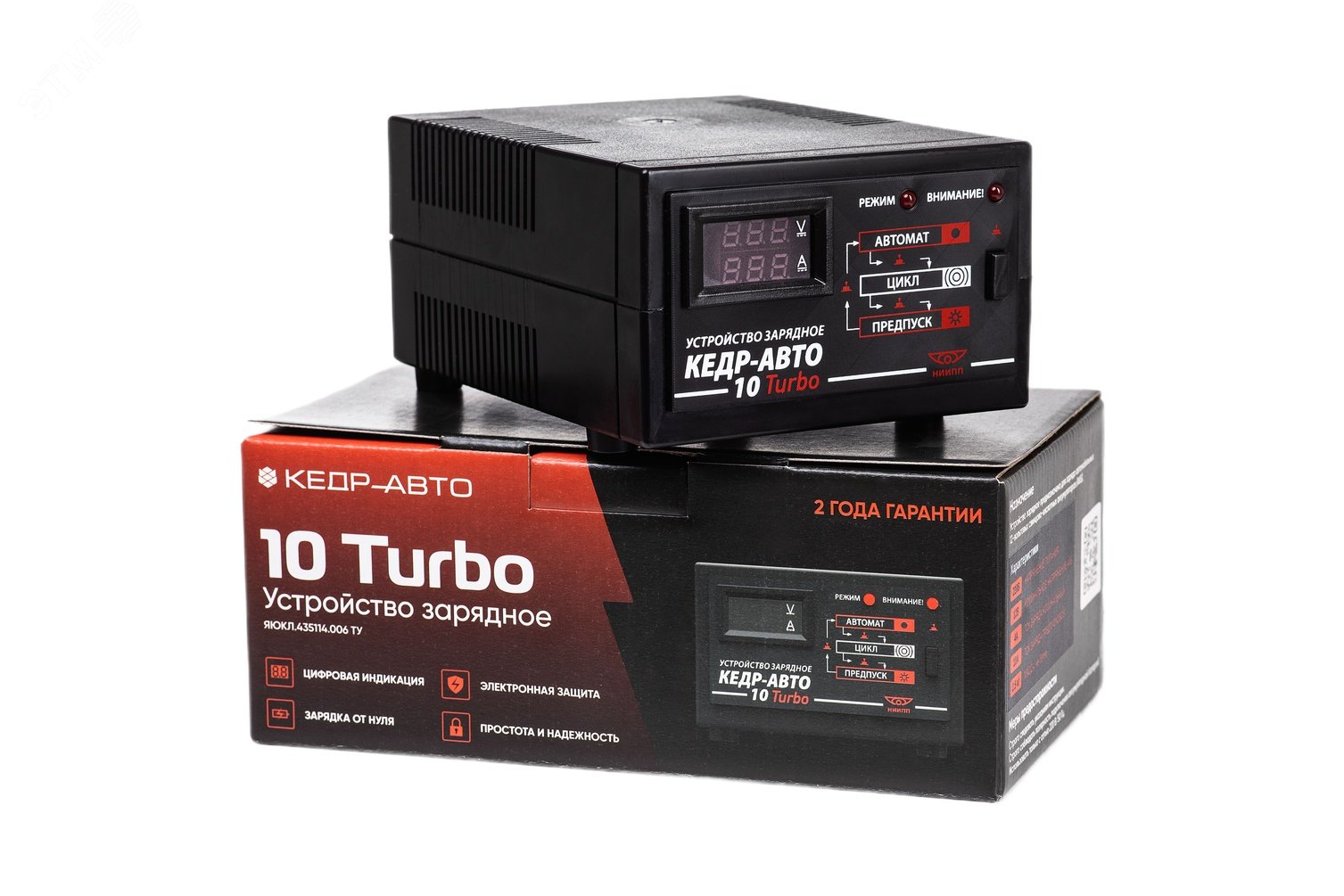 Изображение товара Зарядное устройство «Кедр-Авто» 10 Turbo (шт)