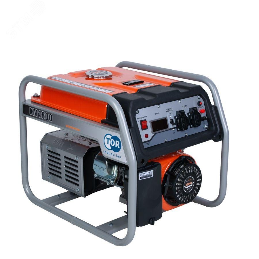 Изображение товара Генератор бензиновый KM4800H 3,3 кВт 220В 16 л с ручным запуском (шт)
