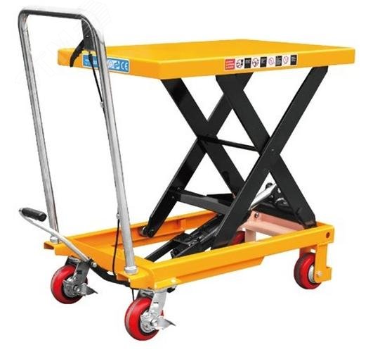 Изображение товара Подъемный стол PT1000A 1000 кг регулируемый высотой 415-1000 мм для логистики и производства