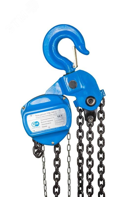 Изображение товара Ручная шестеренная таль ТРШ C 10ТХ6М 4 1 PRO для тяжелых работ