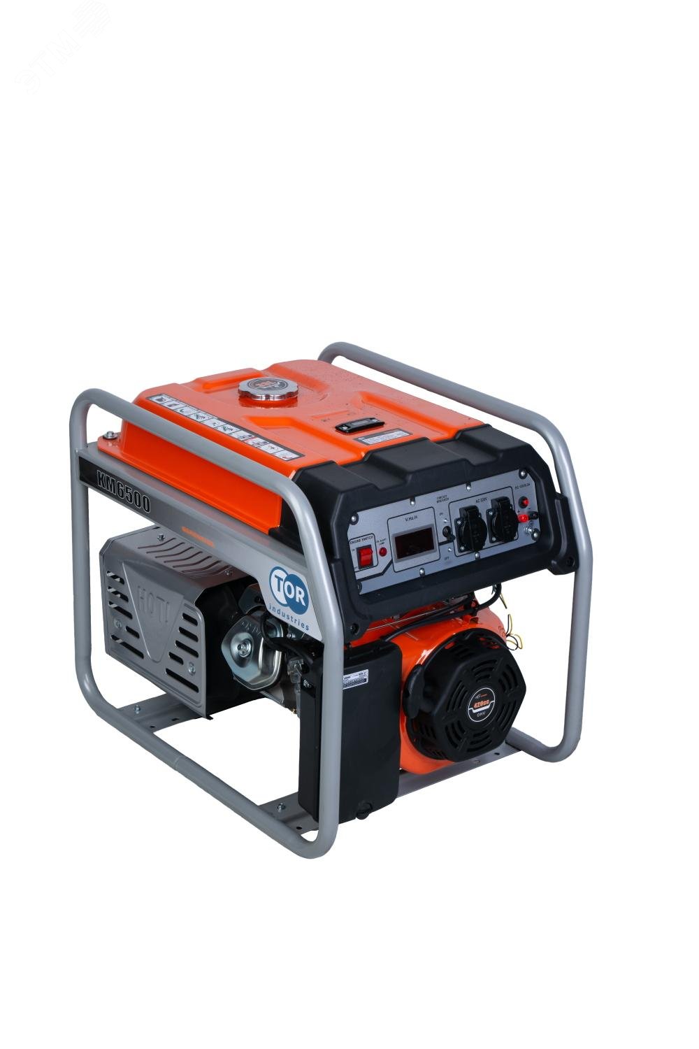 Изображение товара Генератор бензиновый KM6500H 5 кВт ручной запуск 27 л для стройки