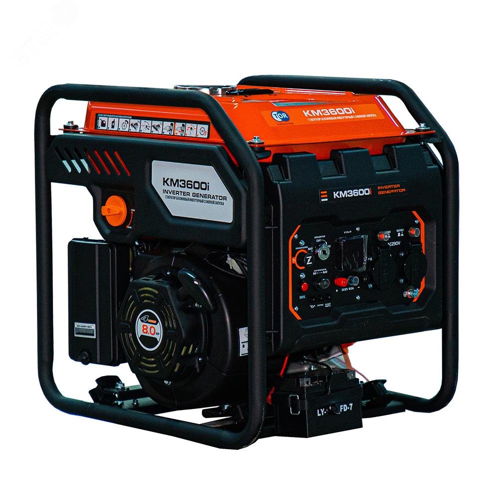 Изображение товара Генератор бензиновый инверторный KM3600i 3,6 кВт электростартер 220В