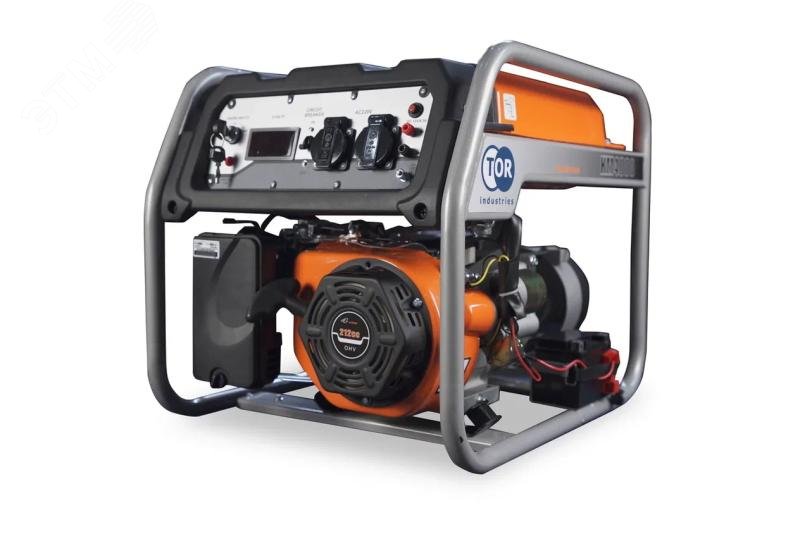 Изображение товара Генератор бензиновый KM4000H 2,8 кВт 220В 16 л с электростартером (шт)