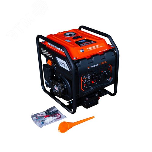 Изображение товара Генератор бензиновый инверторный KM5000i 5,0 кВт 220В 25 л с электростартером (шт)