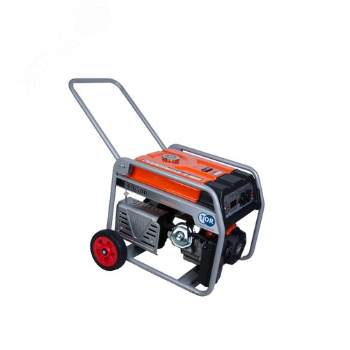 Изображение товара Генератор бензиновый KM6500H 5,0 кВт 220В 27 л с электростартером и колесами (шт)