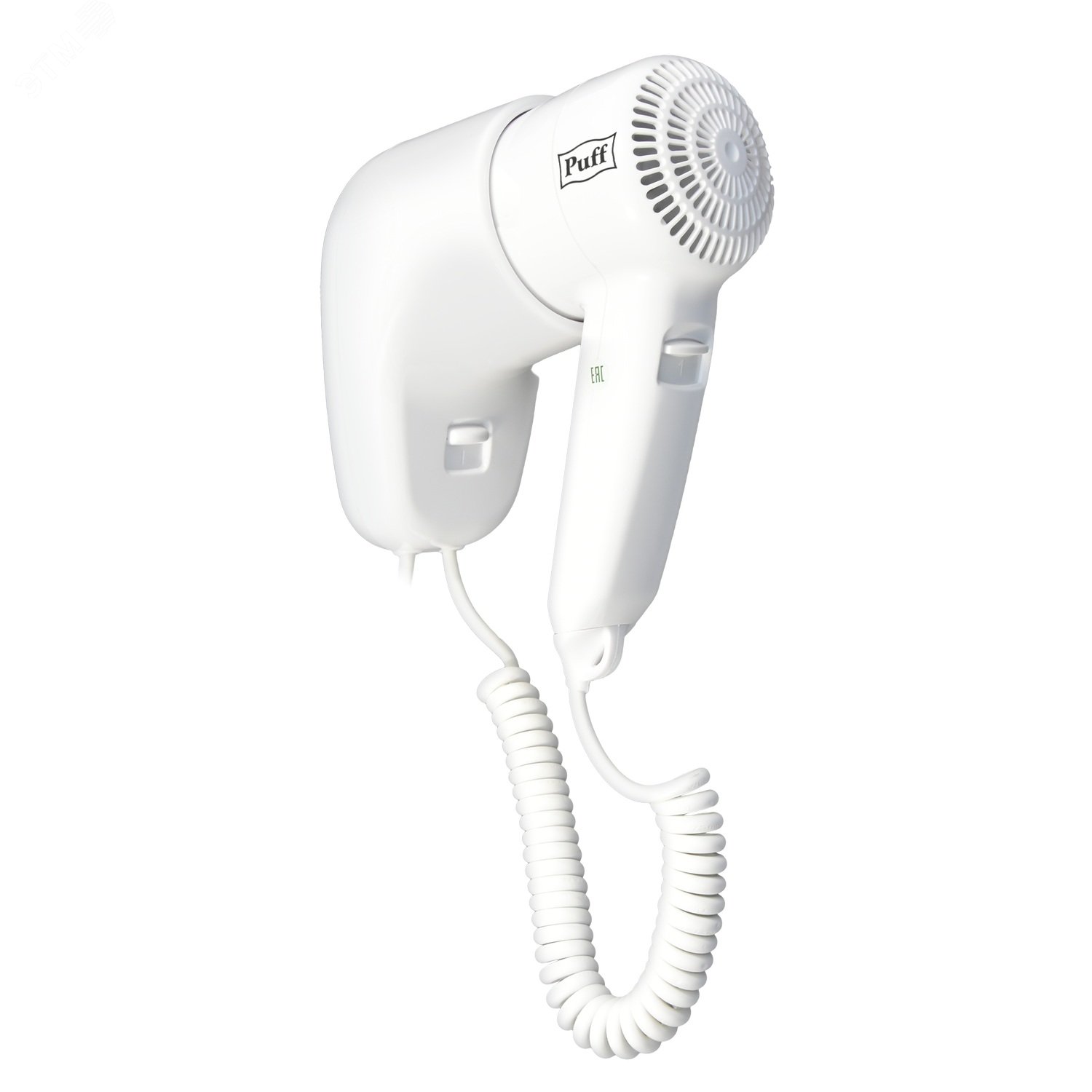 Изображение товара Настенный фен для волос Puff-1000, 1.0 кВт, белый