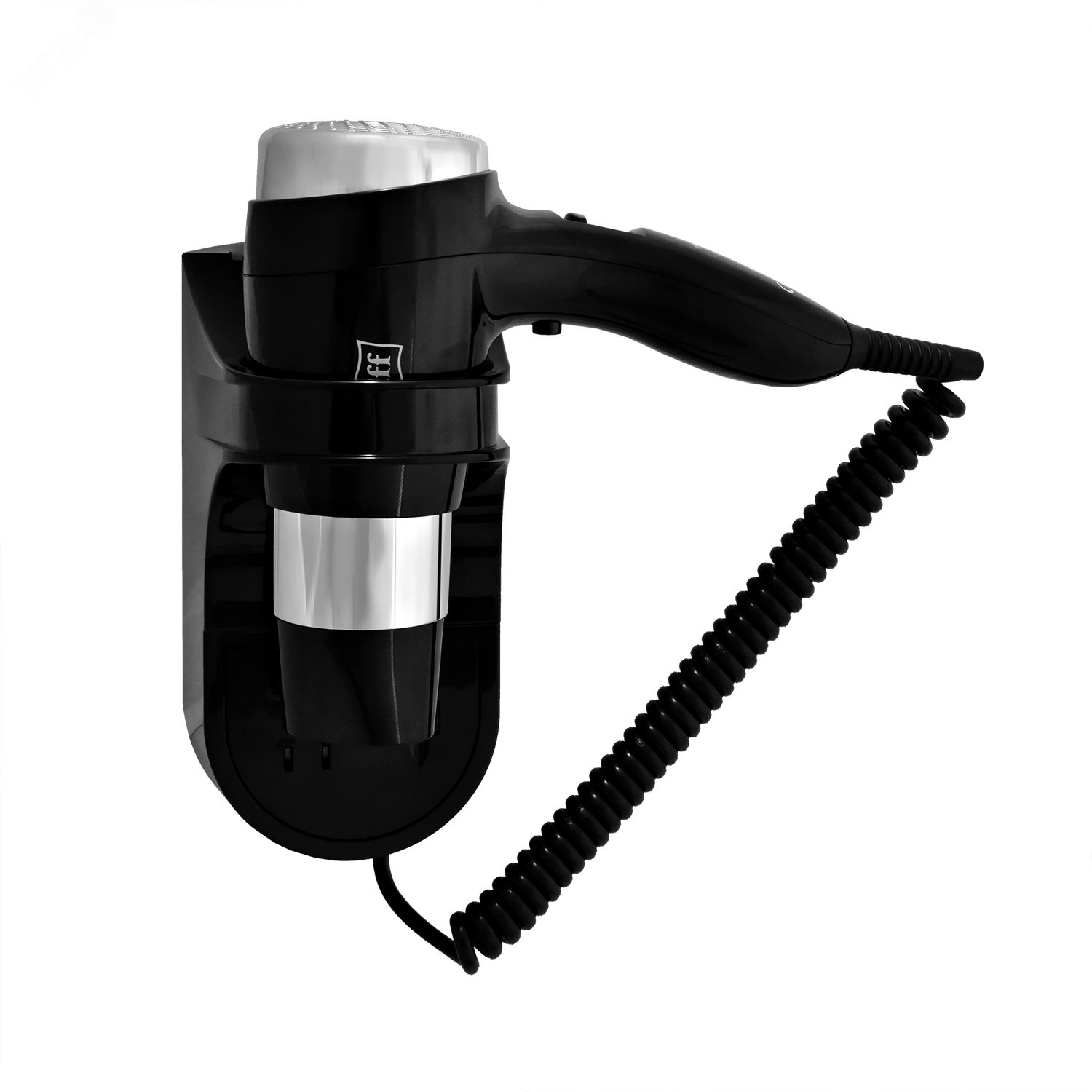 Изображение товара Настенный фен для волос Puff-1600ВlB с розеткой