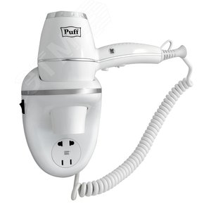 Изображение товара Фен для волос настенный Puff-1800В 1.8 кВт (шт)