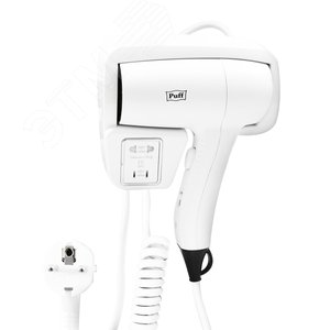 Изображение товара Фен для волос настенный Puff-1201В (шт)