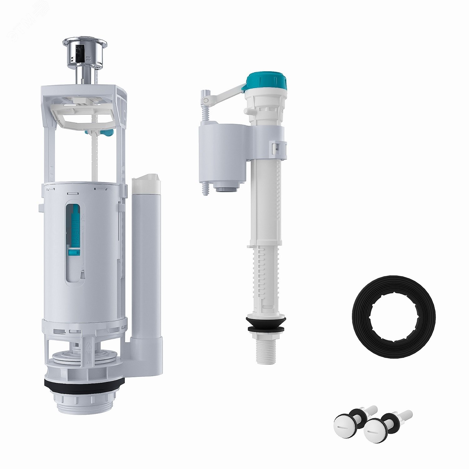 Изображение товара Арматура смывная 2-уровневая с нижним подводом тип А IDDIS F012400-01K