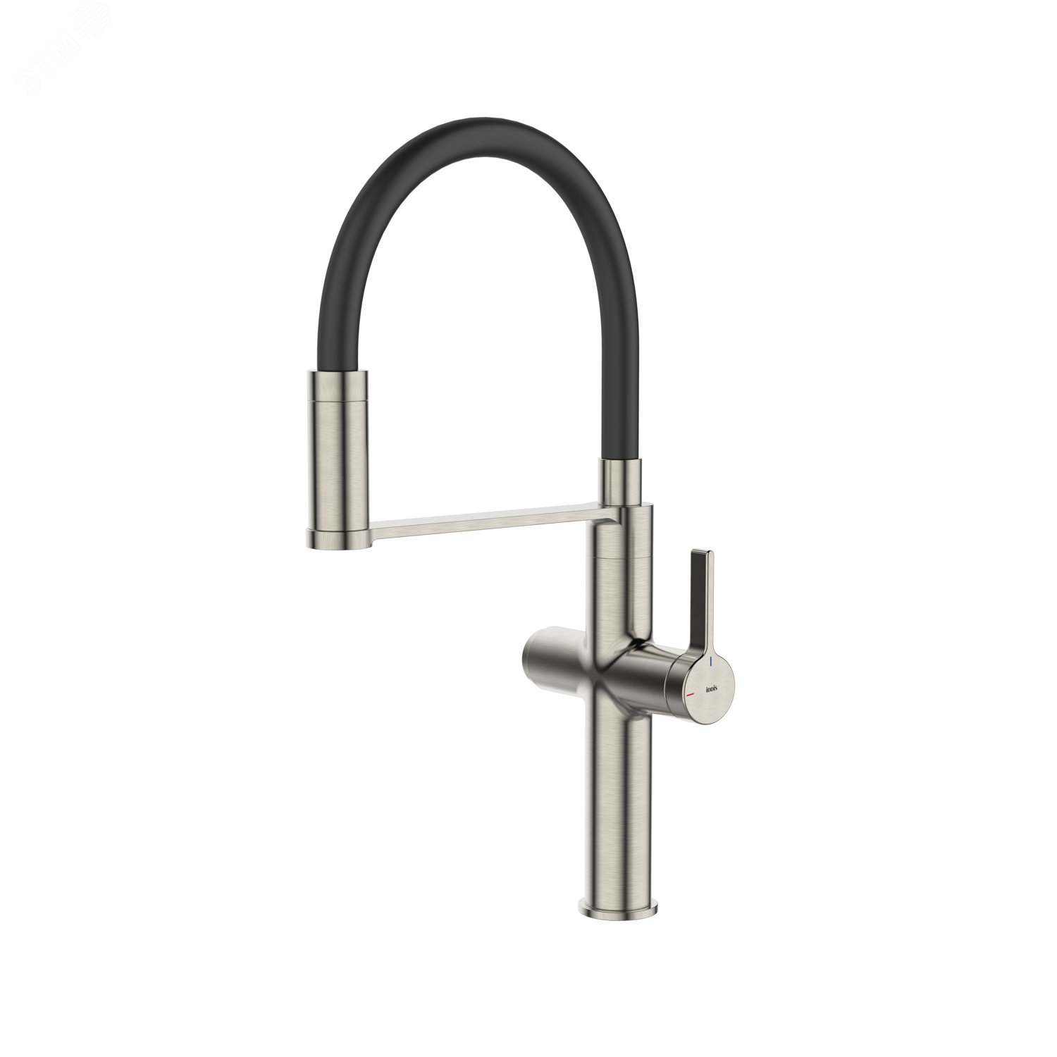 Изображение товара Смеситель для кухни с каналом для фильтрованной воды и гибким изливом сатин Ikon