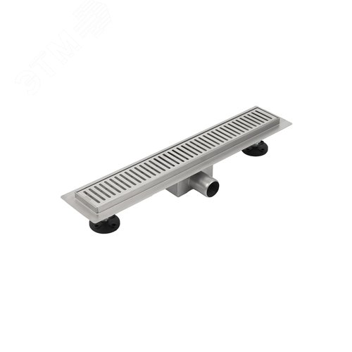 Изображение товара Лоток душевой горизонтальный выпуск комбинированный затвор перфорированная решетка 500мм хром (шт)