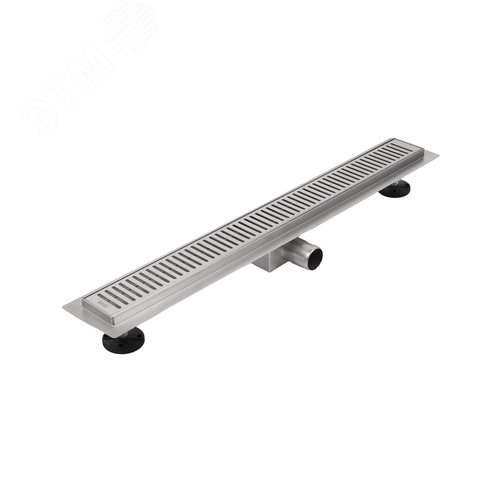 Изображение товара Лоток душевой горизонтальный выпуск комбинированный затвор перфорированная решетка 700мм хром (шт)