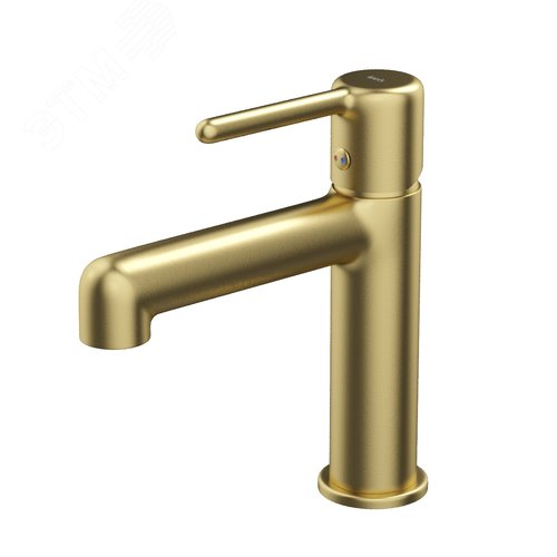 Изображение товара Cмеситель для умывальника золотой матовый Aiger (шт)