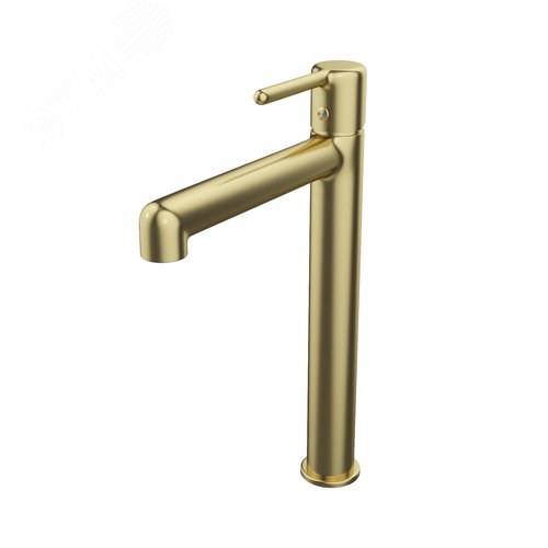 Изображение товара Cмеситель для настольного умывальника золотой мат овый Aiger (шт)