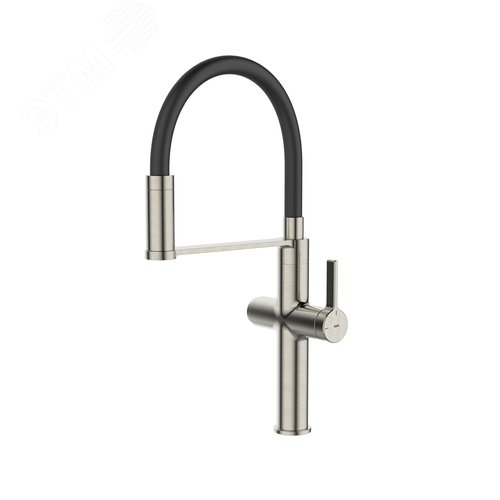 Изображение товара Смеситель для кухни с каналом для фильтрованной воды и гибким изливом сатин Ikon (шт)