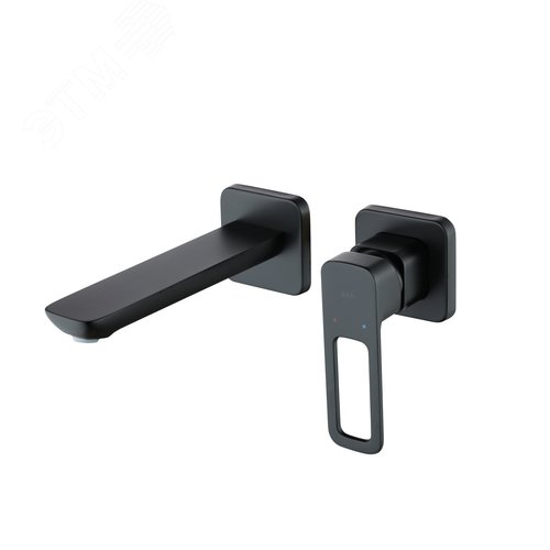 Изображение товара Встраиваемый смеситель для умывальника черный матовый Slide (шт)