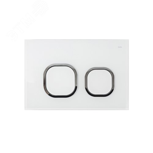 Изображение товара Клавиша смыва универсальная белая Uniglass 001 (шт)