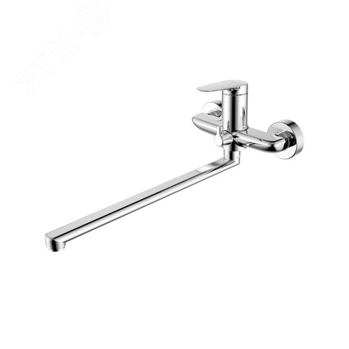 Изображение товара Смеситель для ванны с длинным изливом глянцевый хром Zodiac X (шт)