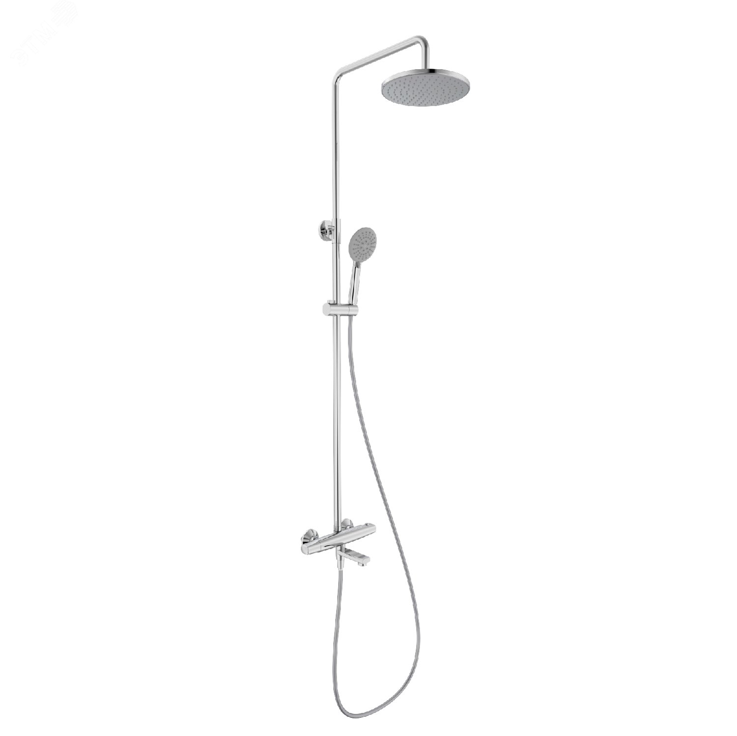 Изображение товара Термостатический смеситель Torr с верхним душем IDDIS TORSBBTi06-S