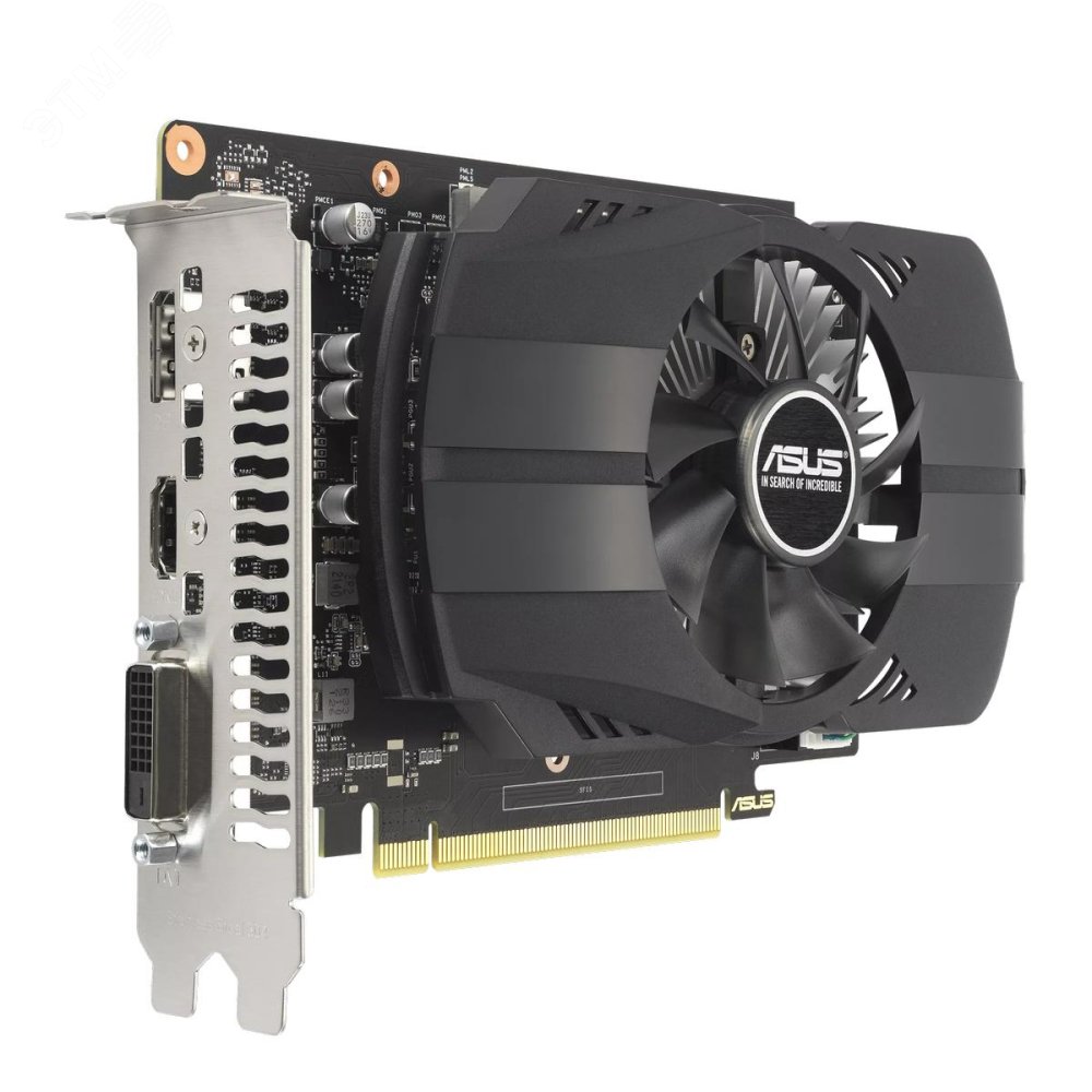 Видеокарта PH-GTX1630-4G-EVO, NVIDIA GeForce GTX 1630, 4 ГБ GDDR6, PCI-Express 3.0 90YV0I53-M0NA00 ASUS tech - превью 3