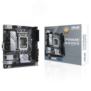 Материнская плата PRIME H610I-PLUS D4-CSM, LGA1700, Intel H610, Mini-ITX