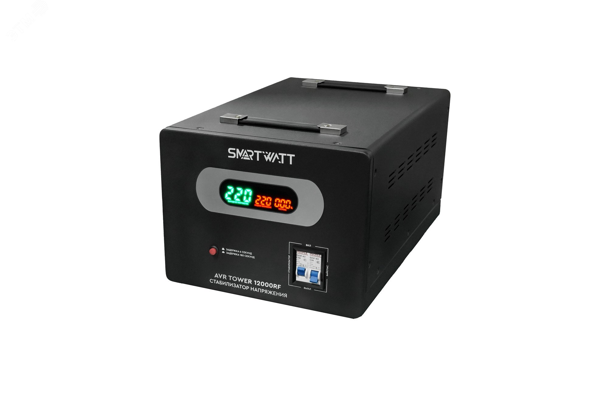 Изображение товара Напольный стабилизатор напряжения 12 кВА серия TOWER SMARTWATT