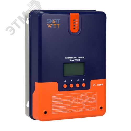 Изображение товара Контроллер заряда SmartWatt MPPT 4860 (шт)