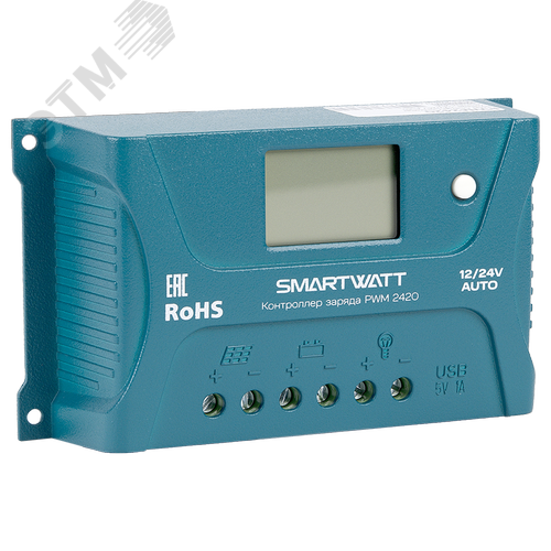 Изображение товара Контроллер заряда SmartWatt PWM 2420 (шт)