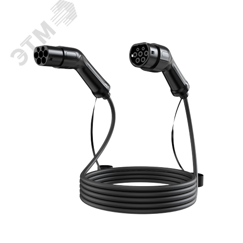 Изображение товара Кабель TPU для ЭЗС с коннекторами Type2 в розетку и Type 2 в автомобиль, длина 5 м, 400 В, 22 кВт, 32 А (шт)