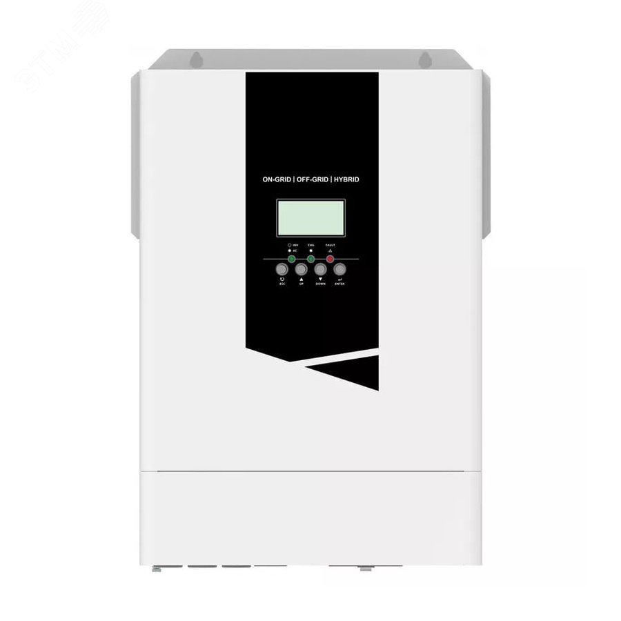 Изображение товара Инвертор солнечный SMARTWATT INV PLUS, 6.2 кВт, АКБ 48 В, 1 фаза, 1 MPPT, двойное преобразование, двойной выход на нагрузку (шт) Изображение товара Инвертор солнечный SMARTWATT INV PLUS, 6.2 кВт, АКБ 48 В, 1 фаза, 1 MPPT, двойное преобразование, двойной выход на нагрузку (шт)