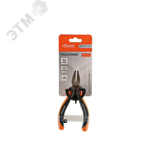 Изображение товара Пассатижи 115 мм с 2-х компонентными рукоятками (шт)