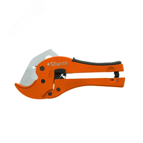 Изображение товара Ножницы для резки труб ПВХ 42мм обрезиненная рукоять 2 режима кромки инструментальная сталь (шт)