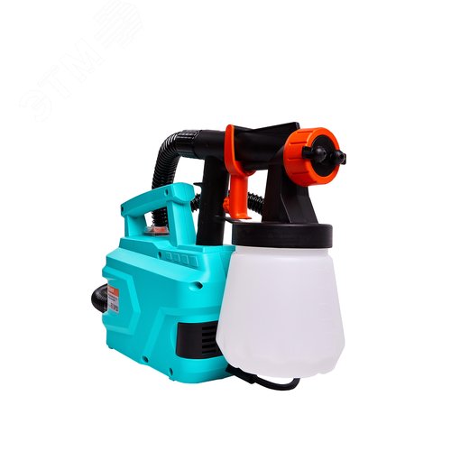 Изображение товара Краскопульт 600Вт 1100 мл/мин 50 DIN/с бак на поясе HVLP с турбиной (шт)