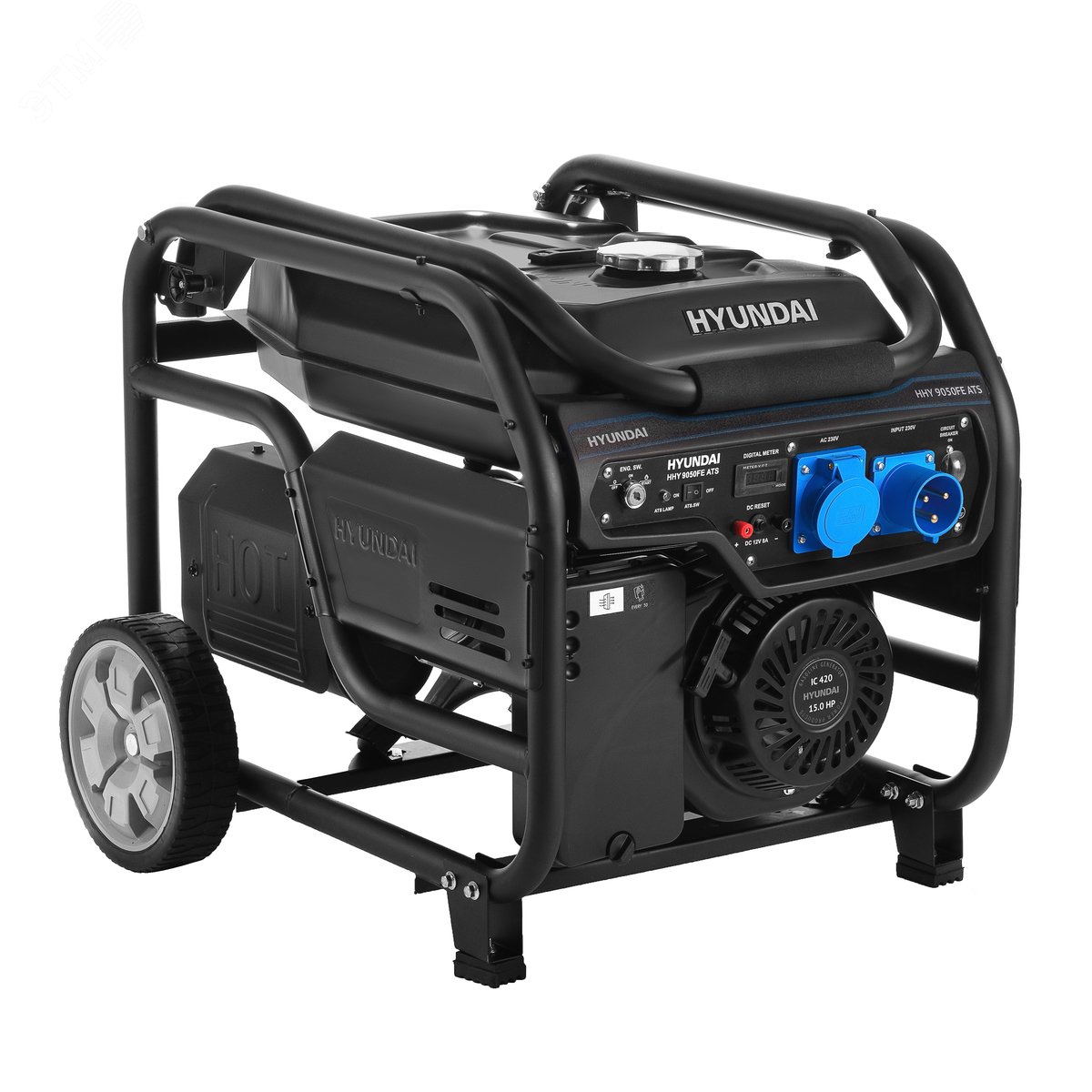 Изображение товара Бензиновый генератор Hyundai HHY 9050FE ATS для дома и промышленности