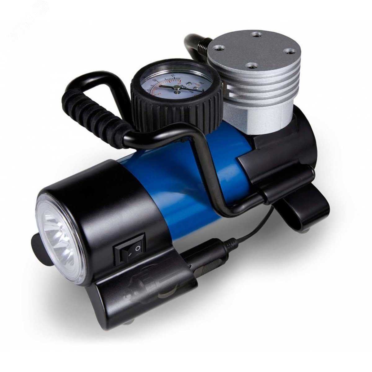 Изображение товара Автомобильный компрессор Hyundai HY 1645 с ярким светодиодным фонарем