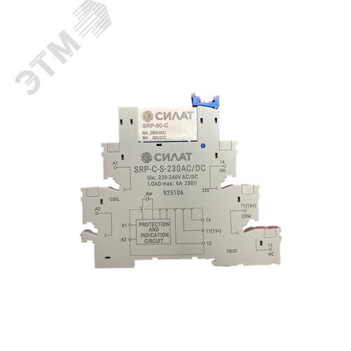 Изображение товара Модуль релейный 220-240 V AC/DC винтовой зажим (шт)