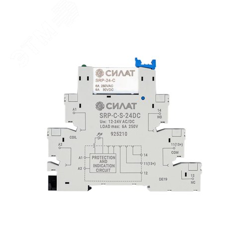 Изображение товара Модуль релейный 12-24 V AC/DC винтовой зажим (шт)