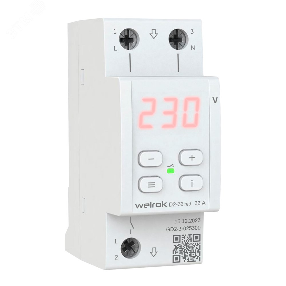 Изображение товара Реле напряжения D2-32 red (шт)