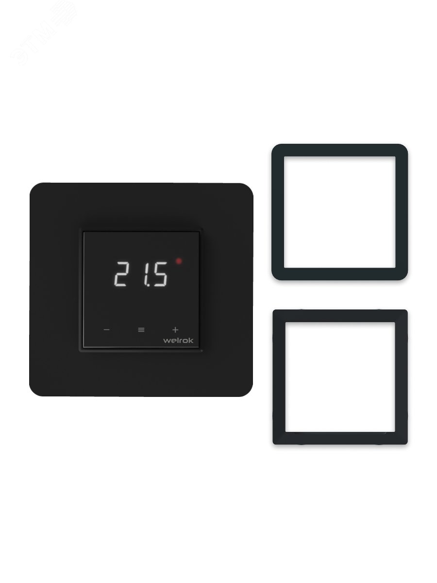 Изображение товара Терморегулятор для теплого пола сенсорный черный IP20