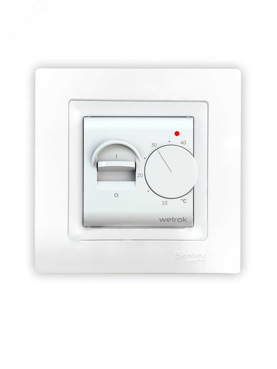 Изображение товара Терморегулятор для теплого пола механический, белый
