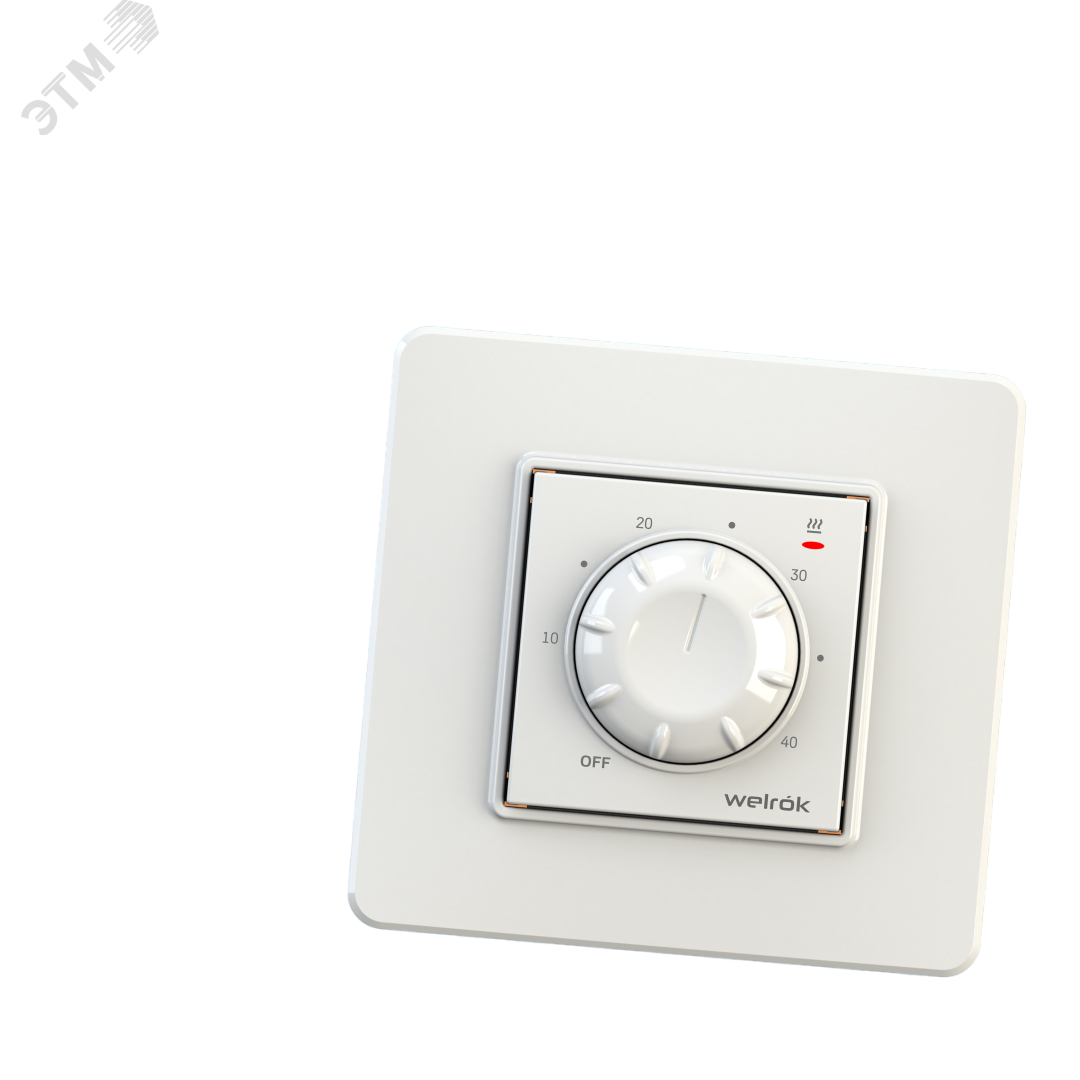 Изображение товара Терморегулятор для теплого пола механический белый WELROK rtp