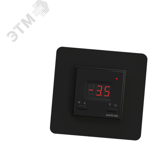 Изображение товара Терморегулятор для систем снегттаяния и антиоблединения, черный (шт)