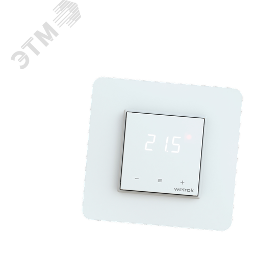 Изображение товара Терморегулятор для теплого пола сенсорный, белый (шт)