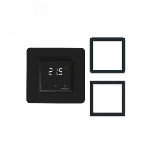 Изображение товара Терморегулятор для теплого пола сенсорный, черный (шт)