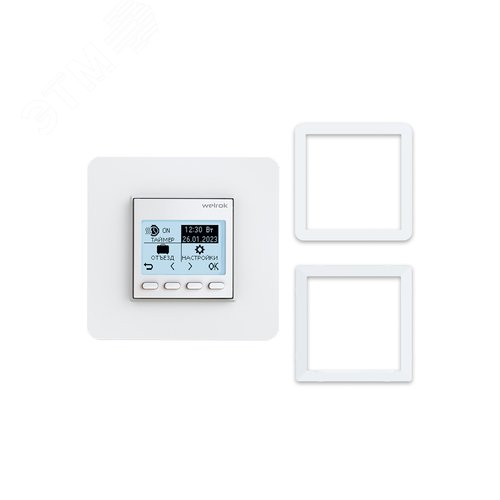 Изображение товара Терморегулятор для теплого пола программируемый, белый (шт)