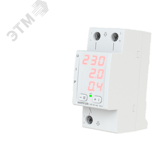 Изображение товара Многофункциональное реле, 32А, красная индикация (шт)