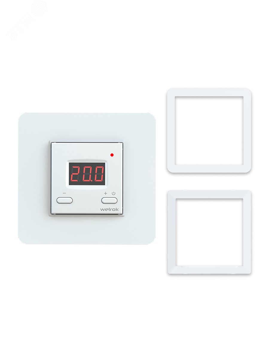 Изображение товара Электронный терморегулятор для теплого пола WELROK st atl белый