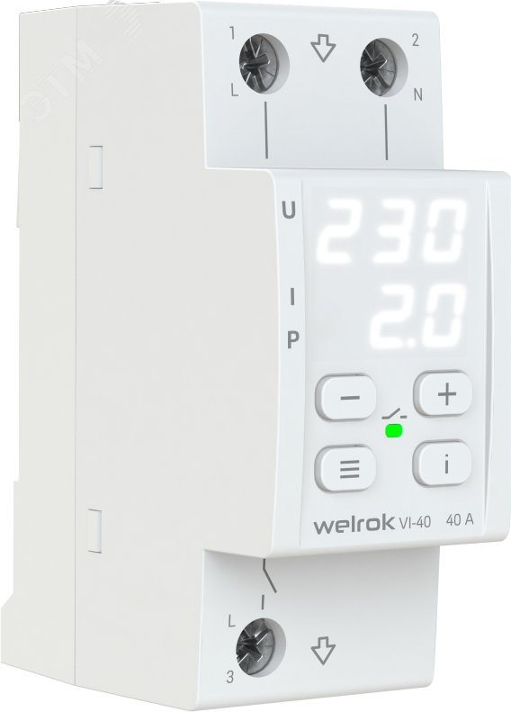 Изображение товара Реле напряжения c контролем тока (шт)