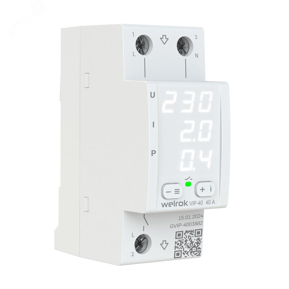 Изображение товара Многофункциональное реле VIP-40 WELROK для защиты оборудования